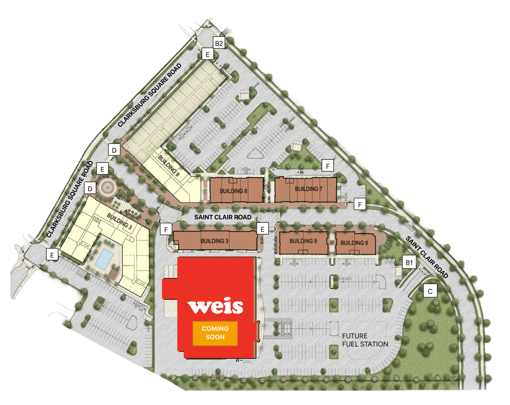 Clarksburg Site Map